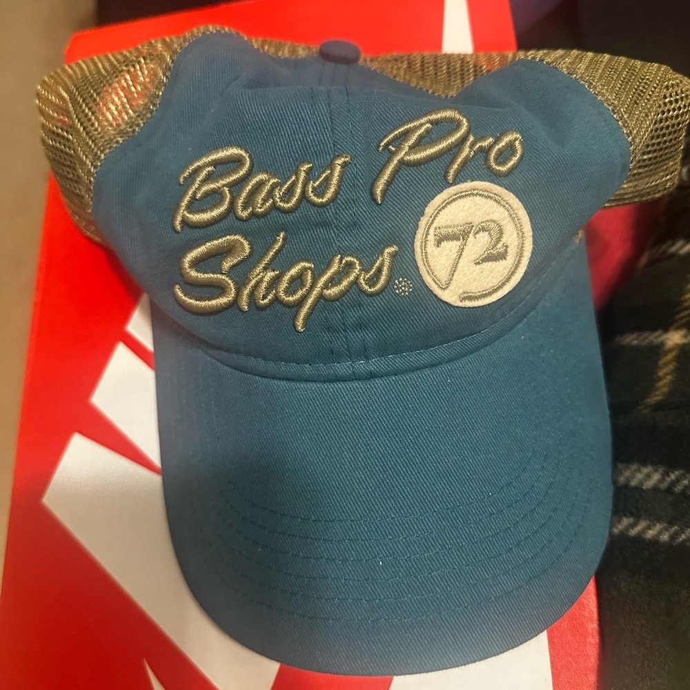 Bass Pro Shops Teal and Tan Hat
